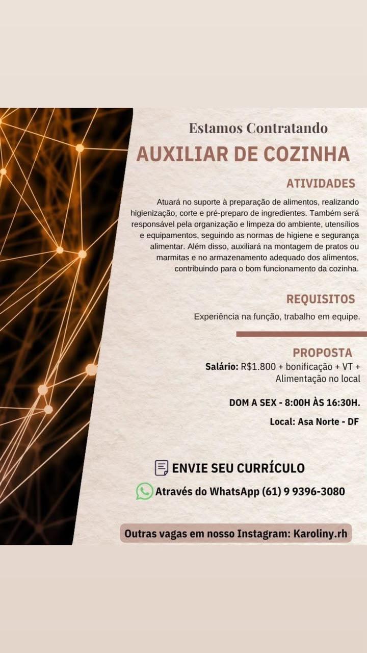 Card com os dados da vaga. As informações estão dentro da imagem.